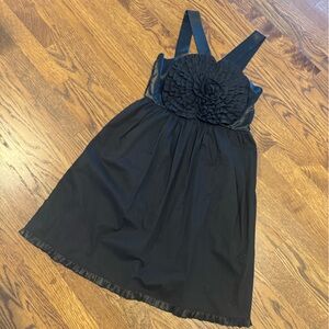 black burlapp dress size 6